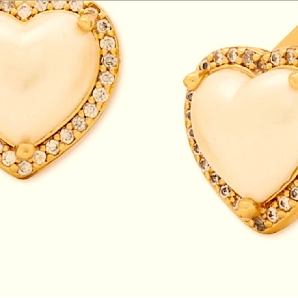 Kate Spade Cream “My Love” Heart Earrings-Part of a Collection (Sold Separately) - Picture 6 of 7
